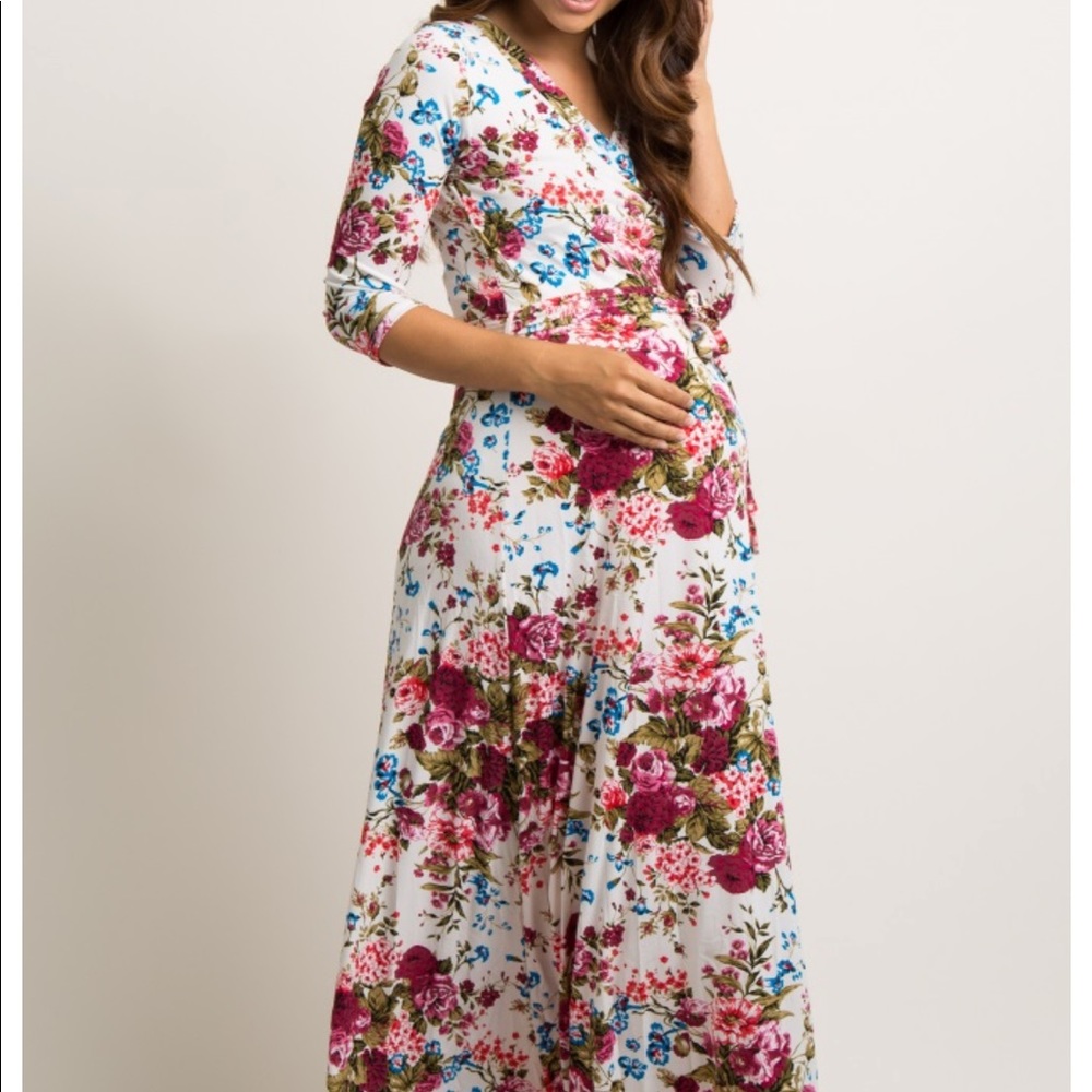 Pinkblush maxi maternity dress